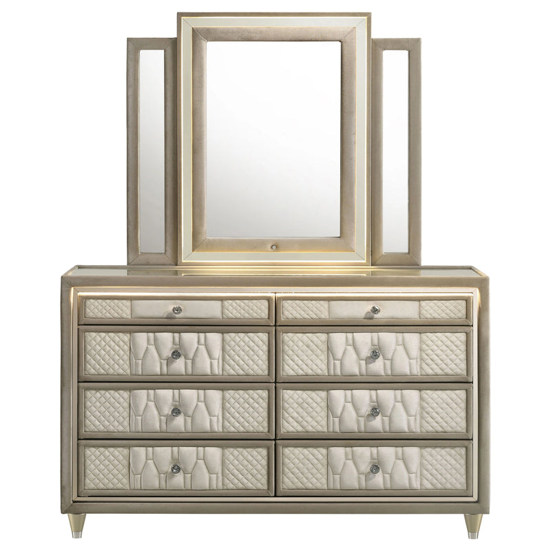 Lorient LED Dresser with LED Mirror