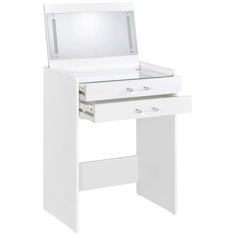 Danbury Makeup Vanity Table with LED Mirror and Stool