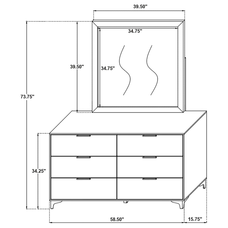 Kendall Dresser with Mirror
