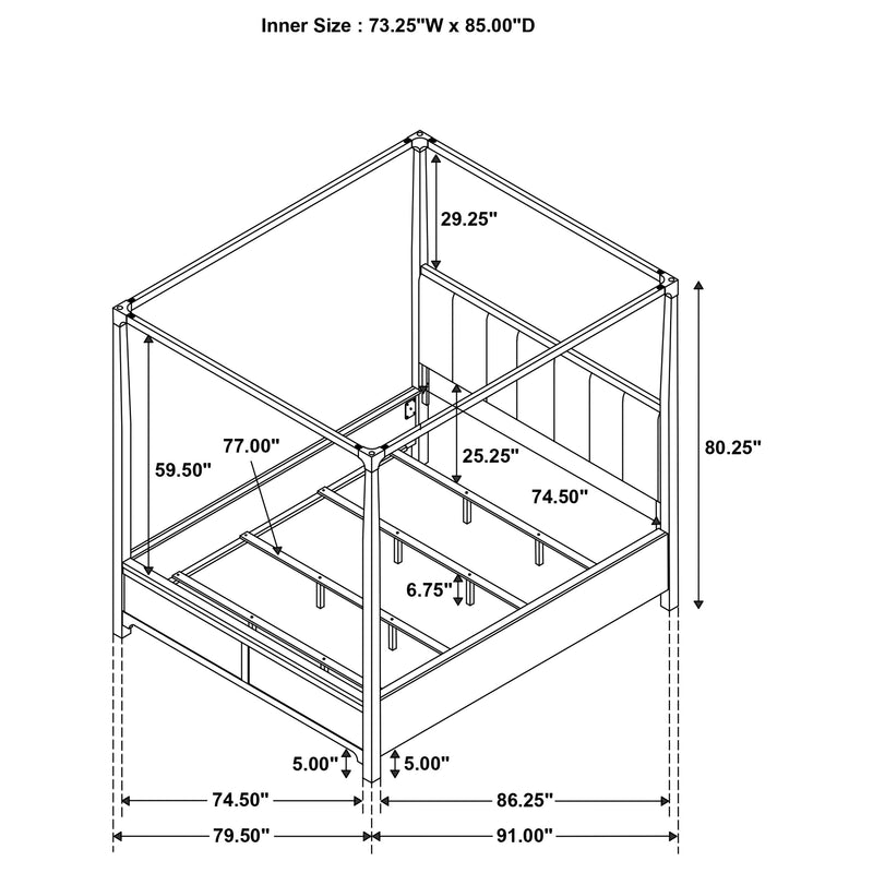 Gran Park Canopy Panel Bed