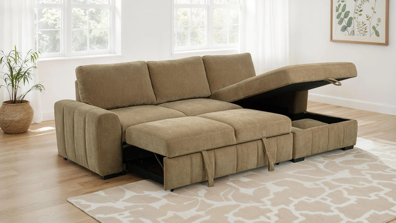 Pastrana Pull-Out Sleeper Sectional Sofa