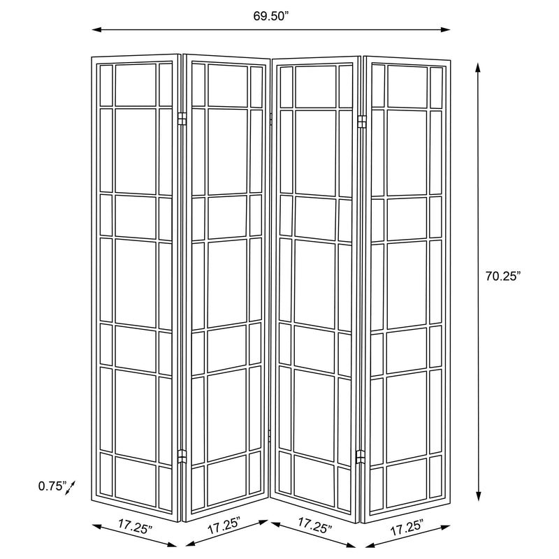Catabella Four-Panel Room Divider