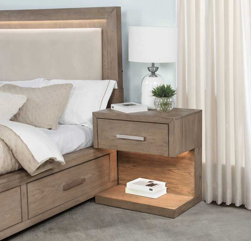 Kenora Nightstand with LED Lighting