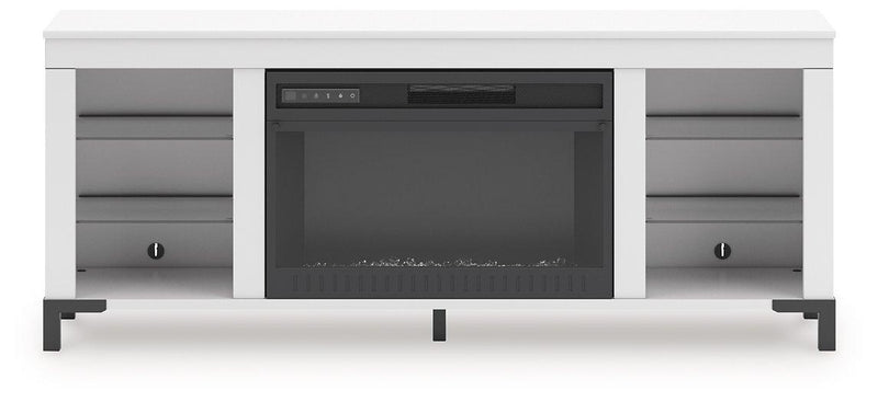 Brollevi 60" TV Stand with Electric Fireplace