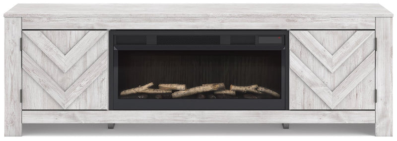 Cayboni 71" TV Stand with Electric Fireplace