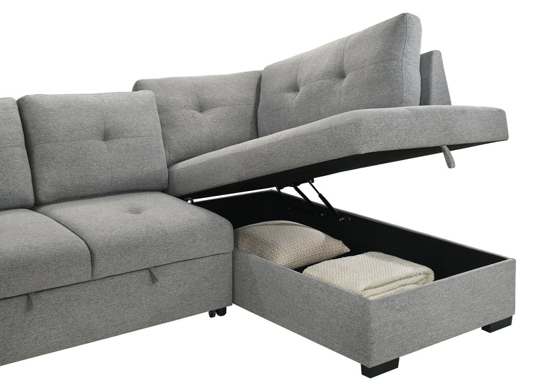 Roanne Pull-Out Sleeper Sectional Sofa